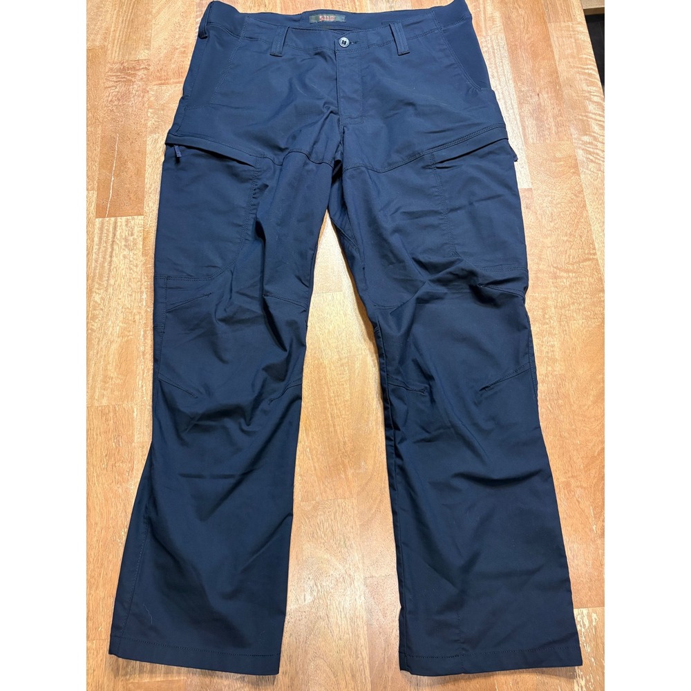 5.11 Tactical Apex Pants Men 38x30 Navy Blue Cargo Flex-Tac Work Combat 74434